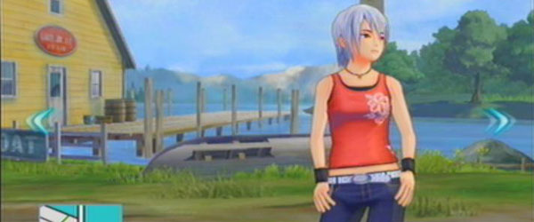 The game zooms in on Ashley when you leave it unattended