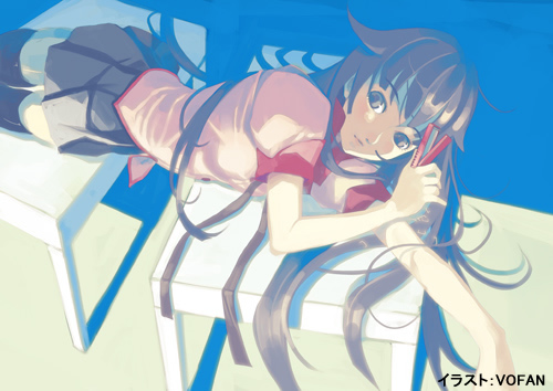 Image from the ending credits of Bakemonogatari