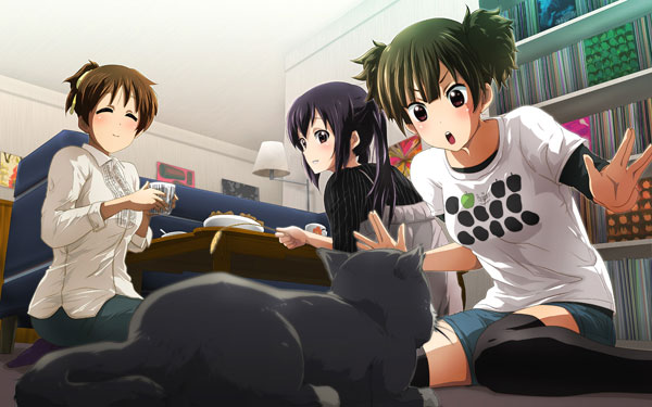 Yui, Azusa, and Jun